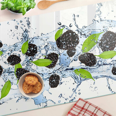 Planche à découper en verre Fruits dans l'eau