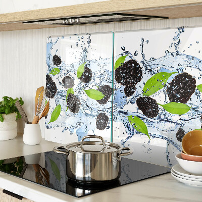 Planche à découper en verre Fruits dans l'eau