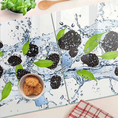 Planche à découper en verre Fruits dans l'eau