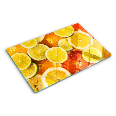 Planche à découper en verre Agrumes et agrumes