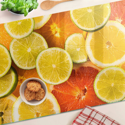 Planche à découper en verre Agrumes et agrumes