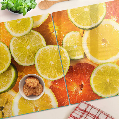 Planche à découper en verre Agrumes et agrumes