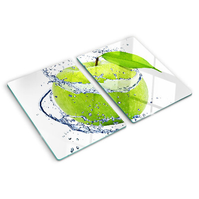 Planche à découper verre Pomme dans l'eau