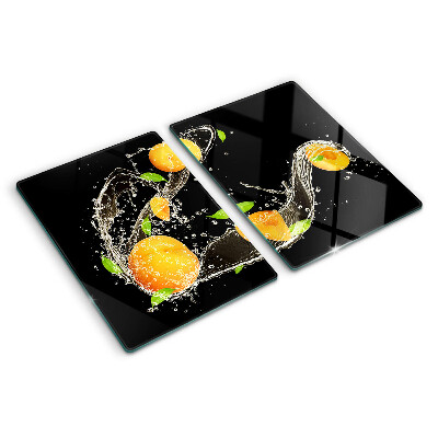 Planche à découper verre Agrumes dans l'eau