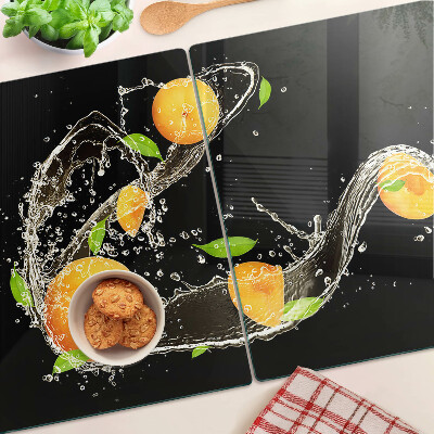 Planche à découper verre Agrumes dans l'eau