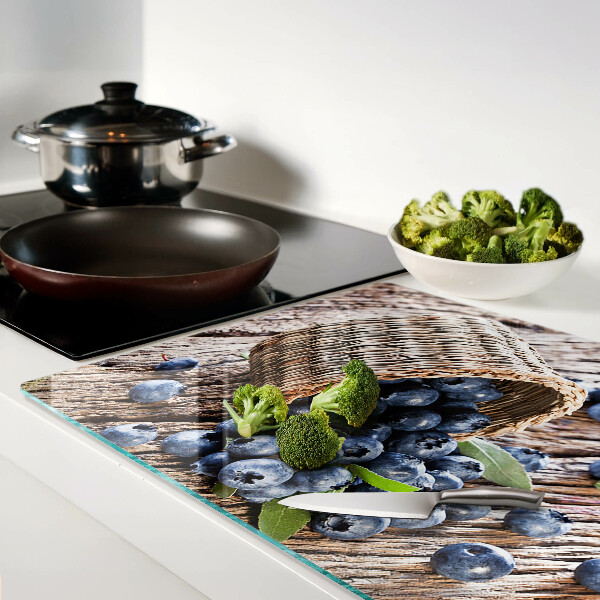 Planche à découper en verre Baies dans un panier