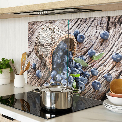 Planche à découper en verre Baies dans un panier