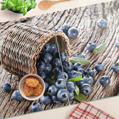 Planche à découper en verre Baies dans un panier