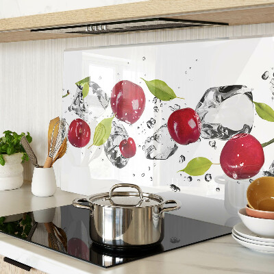 Planche à découper en verre Pommes rouges avec de la glace