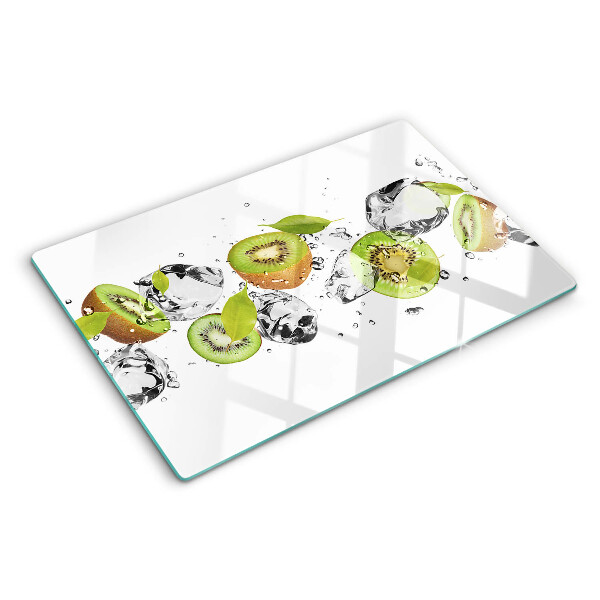 Planche à découper en verre Fruits dans la glace