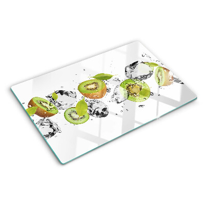 Planche à découper en verre Fruits dans la glace