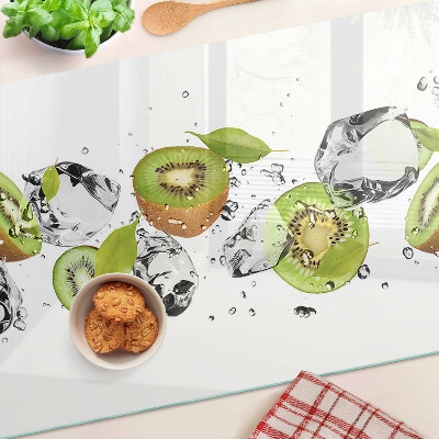 Planche à découper en verre Fruits dans la glace