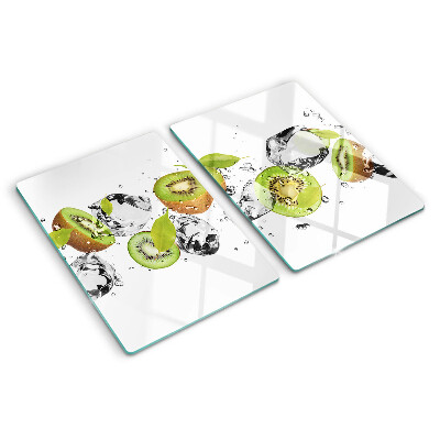 Planche à découper en verre Fruits dans la glace