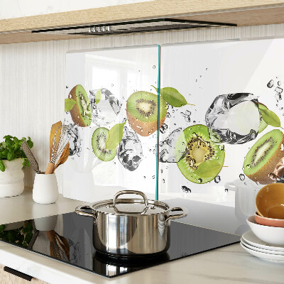 Planche à découper en verre Fruits dans la glace