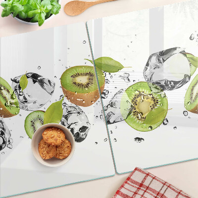 Planche à découper en verre Fruits dans la glace