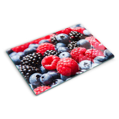 Planche à découper en verre Fruits des bois