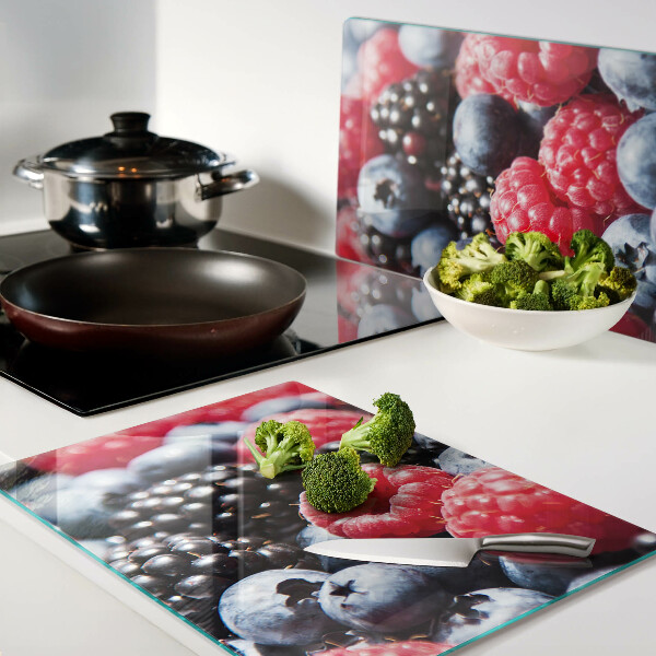 Planche à découper en verre Fruits des bois