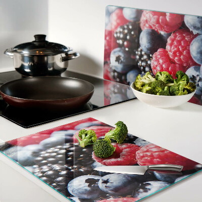 Planche à découper en verre Fruits des bois