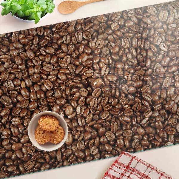 Planche à découper en verre Café en grains