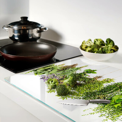 Planche à découper verre Herbes suspendues à une ficelle