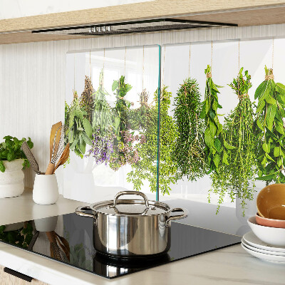 Planche à découper verre Herbes suspendues à une ficelle