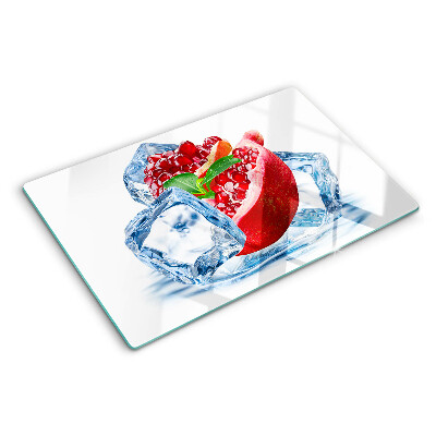Planche à découper verre Grenade dans la glace