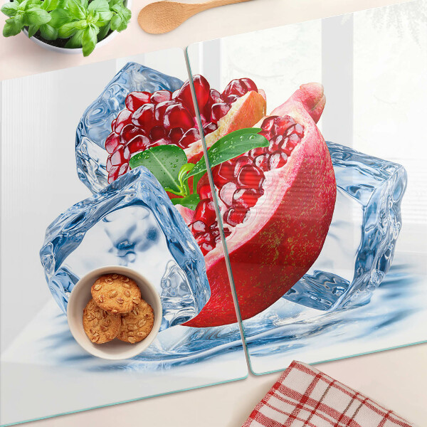 Planche à découper verre Grenade dans la glace