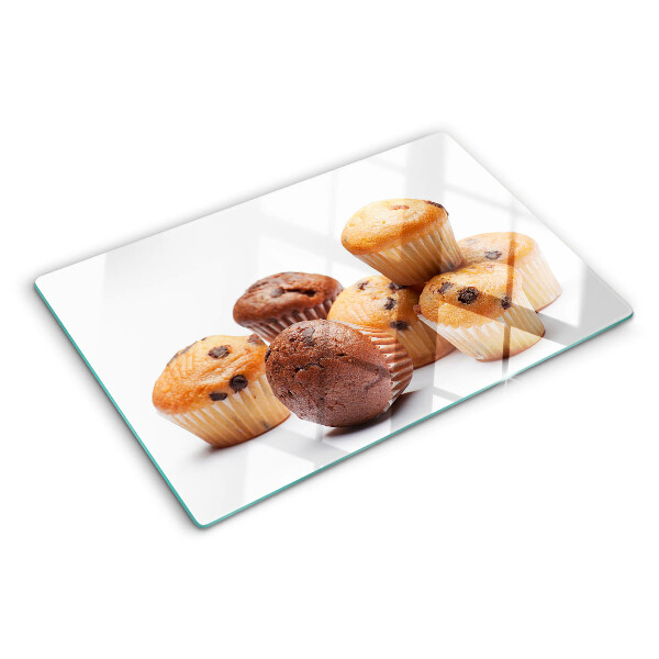 Planche à découper verre Muffins au chocolat et à la vanille