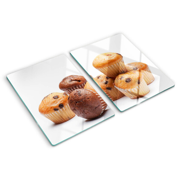 Planche à découper verre Muffins au chocolat et à la vanille
