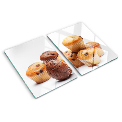 Planche à découper verre Muffins au chocolat et à la vanille