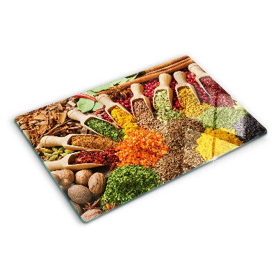 Planche à découper verre Épices et herbes
