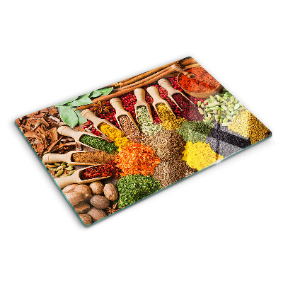 Planche à découper en verre Épices et herbes