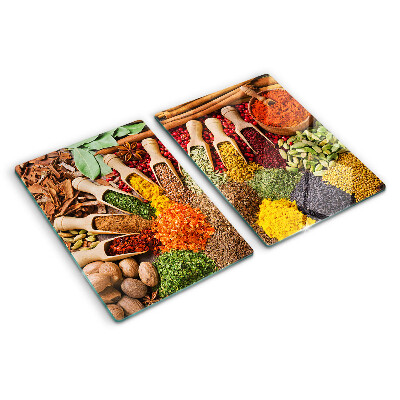 Planche à découper en verre Épices et herbes