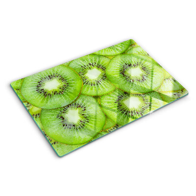 Planche à découper verre tranches de kiwi