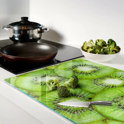 Planche à découper verre tranches de kiwi