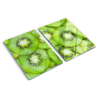 Planche à découper verre tranches de kiwi