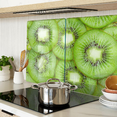 Planche à découper verre tranches de kiwi