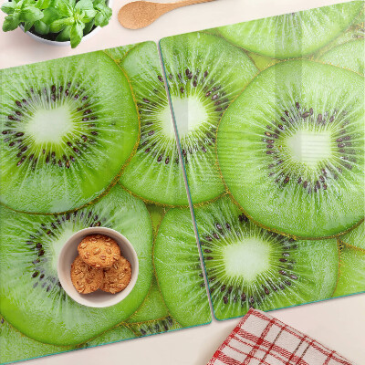 Planche à découper verre tranches de kiwi
