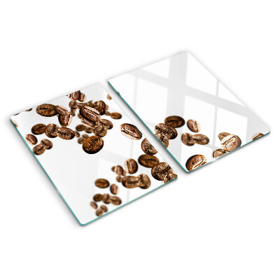 Planche à découper en verre Grains de café en mouvement