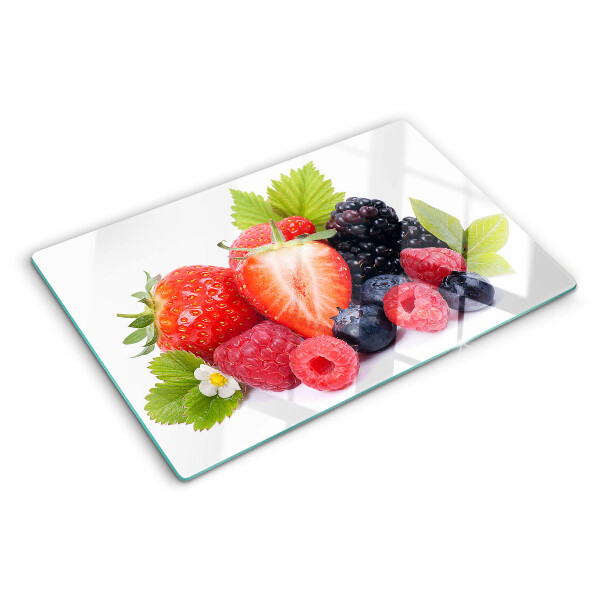 Planche à découper en verre Fruits des bois