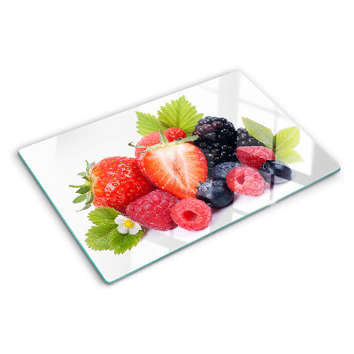 Planche à découper en verre Fruits des bois