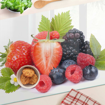 Planche à découper en verre Fruits des bois
