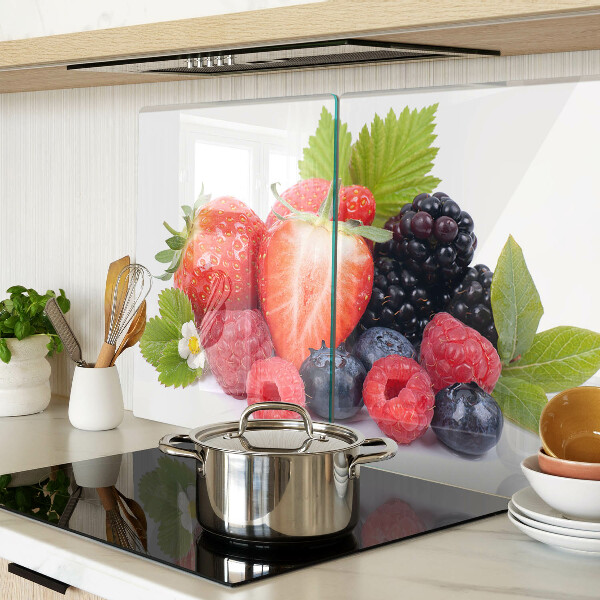 Planche à découper en verre Fruits des bois
