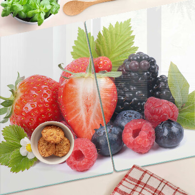 Planche à découper en verre Fruits des bois