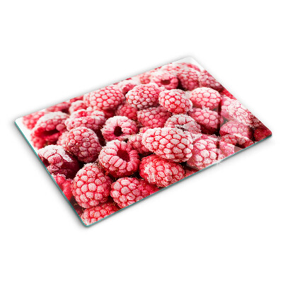 Planche à découper verre Framboises en version fraîche