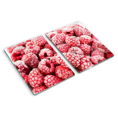 Planche à découper verre Framboises en version fraîche