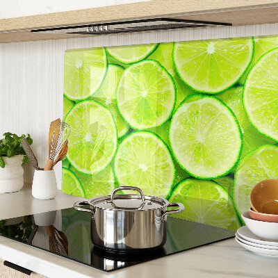 Planche à découper en verre tranches de citron vert