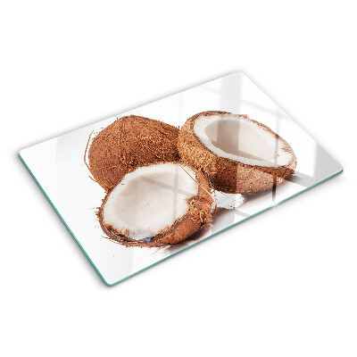Planche à découper verre Mouches de la noix de coco