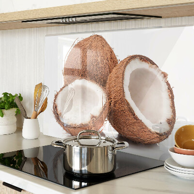 Planche à découper verre Mouches de la noix de coco
