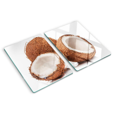 Planche à découper verre Mouches de la noix de coco